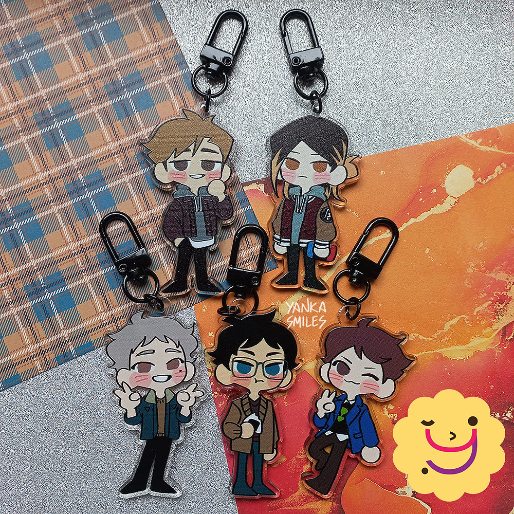 Haikyuu!! To the Top~ Tsuwamono Shuuketsu! Ichiban Kuji Acrylic Keychains ( Part 1) • ✧ HachiSales ✧