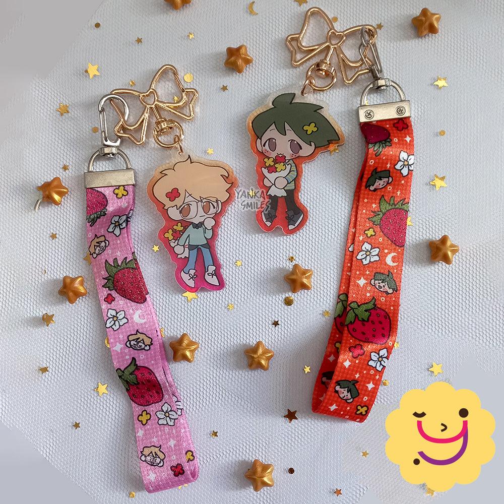 Tsukishima / Yamaguchi Wrist Lanyard Keychain