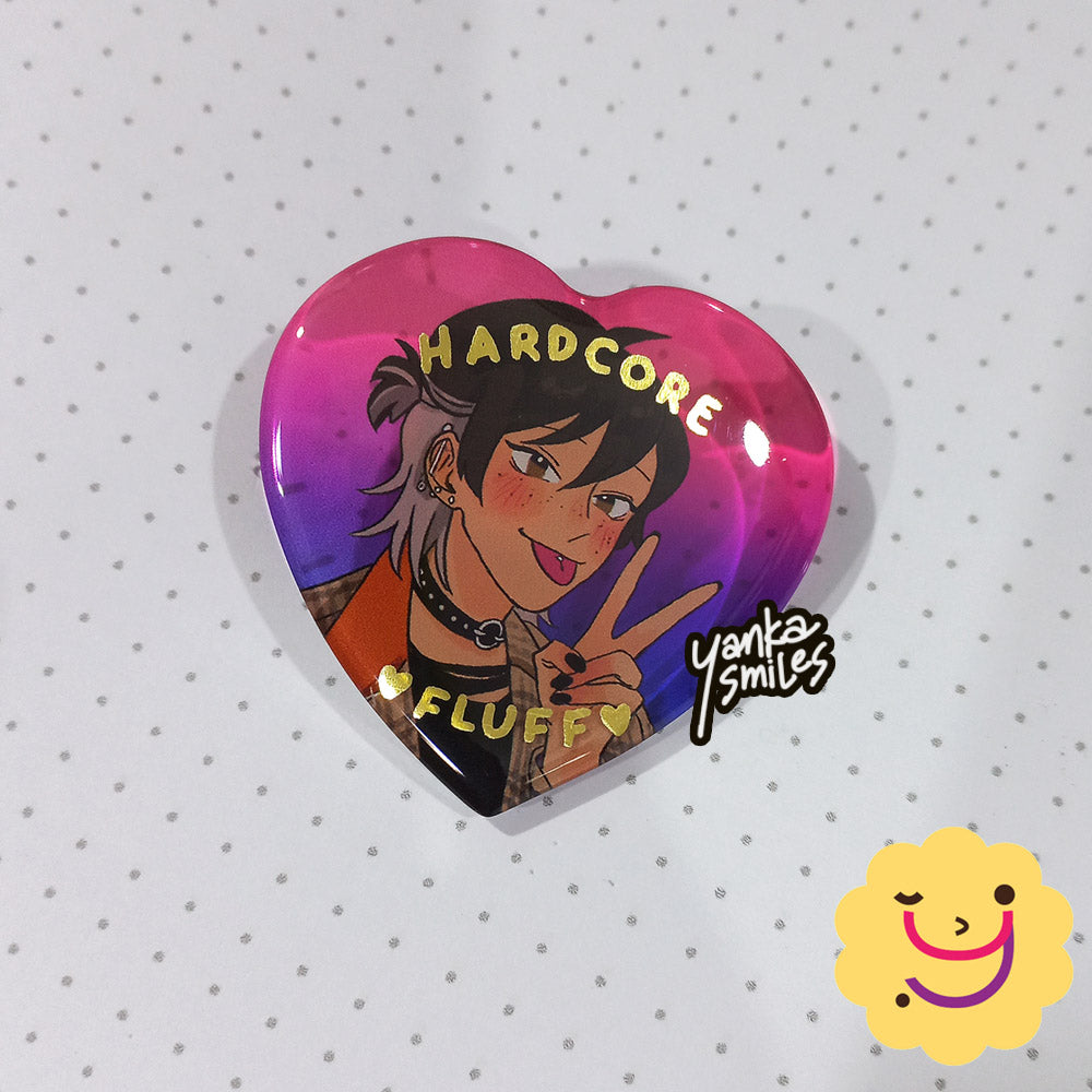 Hardcore Fluff Punkguchi Acrylic Pin