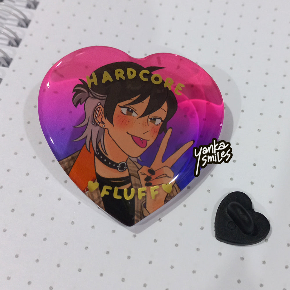 Hardcore Fluff Punkguchi Acrylic Pin