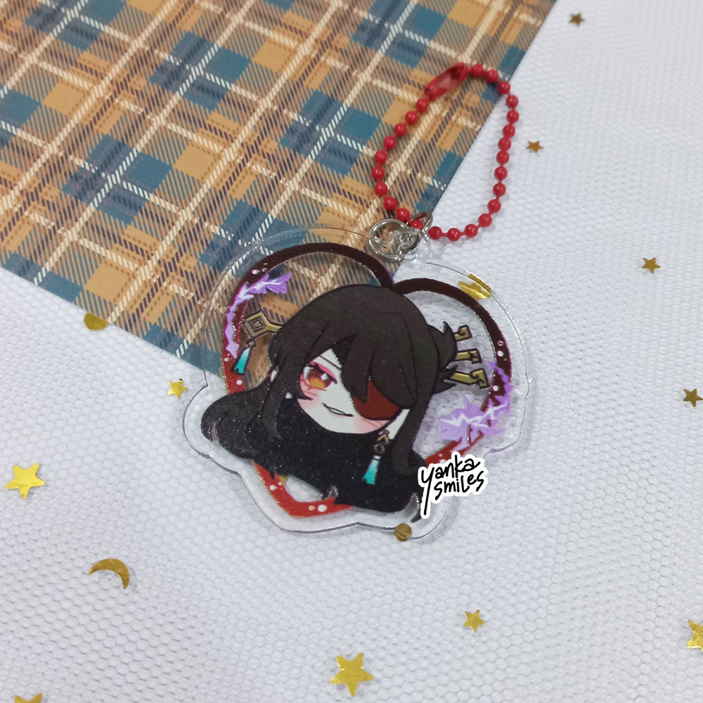 Genshin Impact Heart Acrylic Charm Keychains [vol 5]