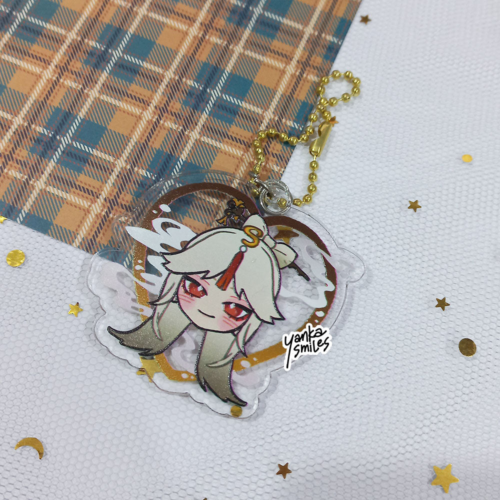 Genshin Impact Heart Acrylic Charm Keychains [vol 5]