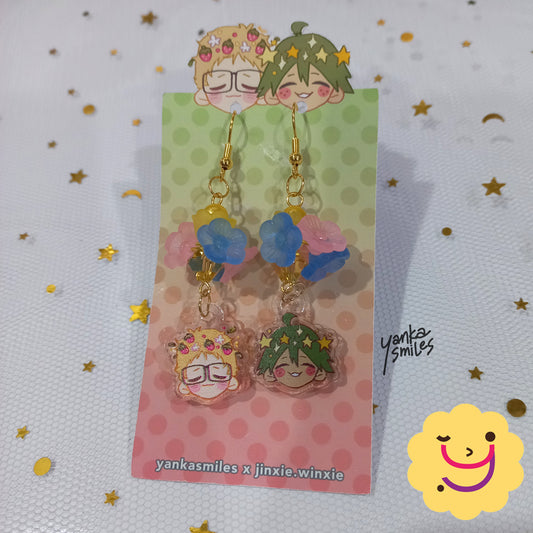 TsukkiYama Flower Earrings