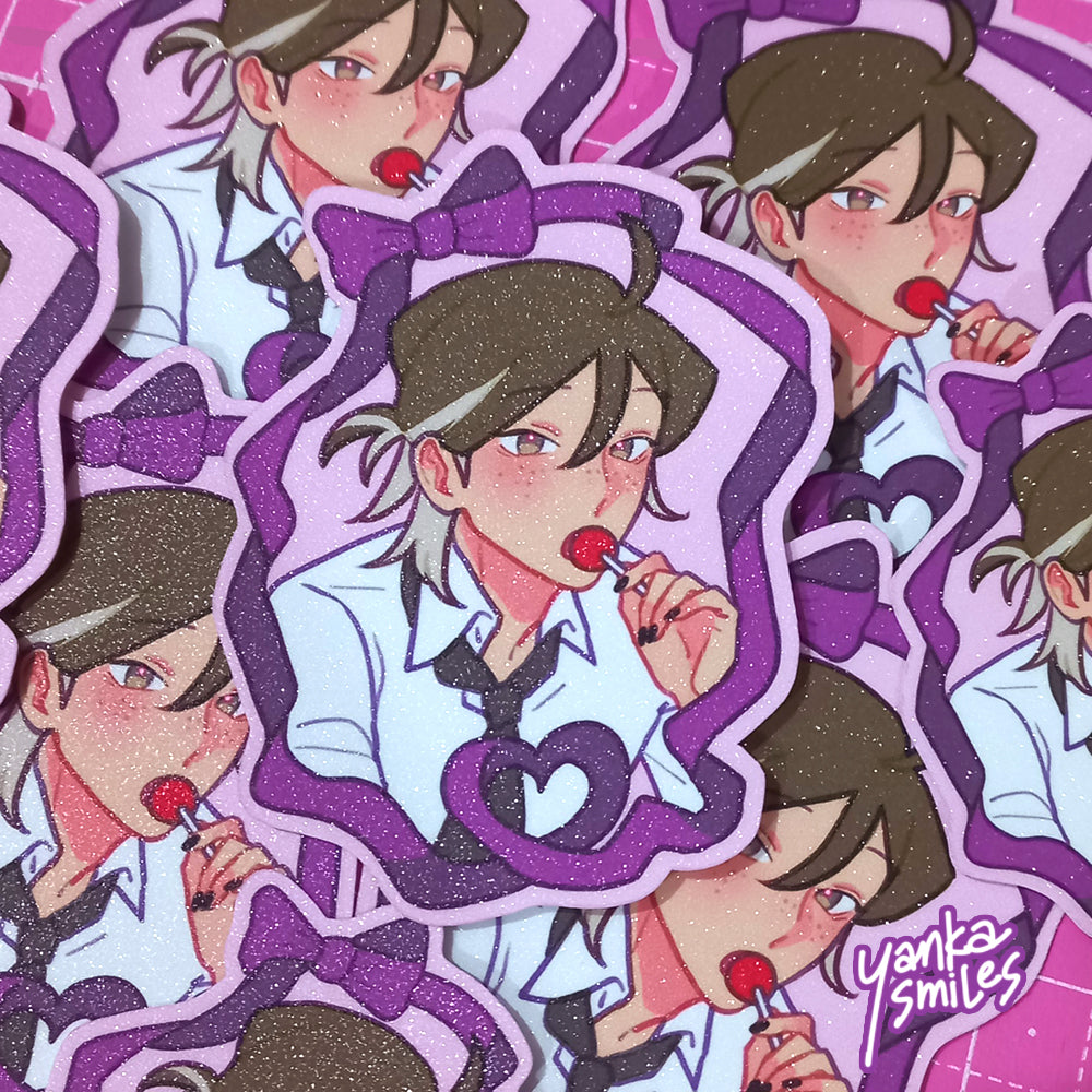 Yamaguchi and Tsukishima Ribbon Sticker