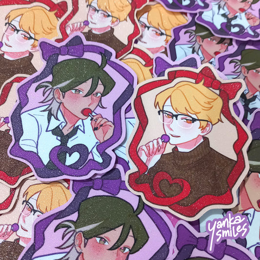 Yamaguchi and Tsukishima Ribbon Sticker