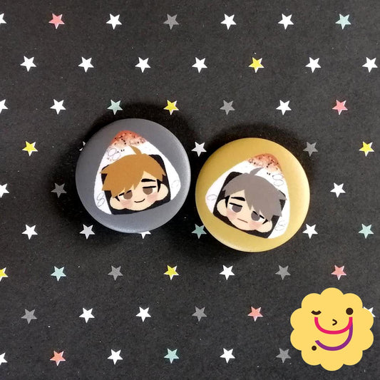 Onigiri Miya Twins small button pins
