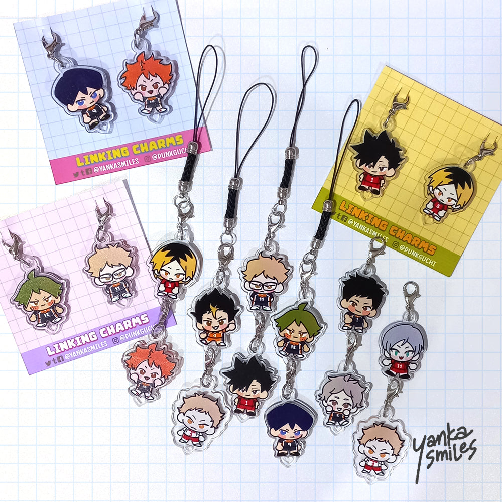 [NEW DESIGNS] Haikyuu!! Customizable Linking Charms