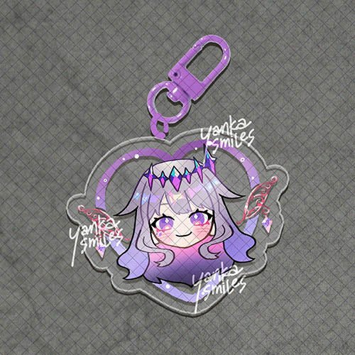 -Advent- hololive Heart Acrylic Charm Keychains