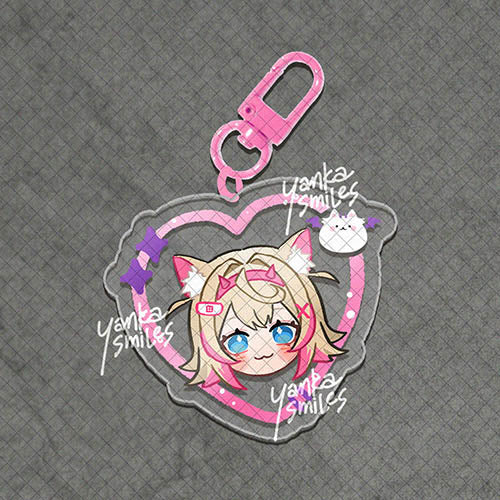 -Advent- hololive Heart Acrylic Charm Keychains