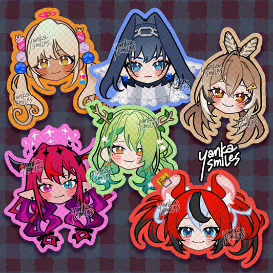 -Promise- hololive Chibi Head Stickers