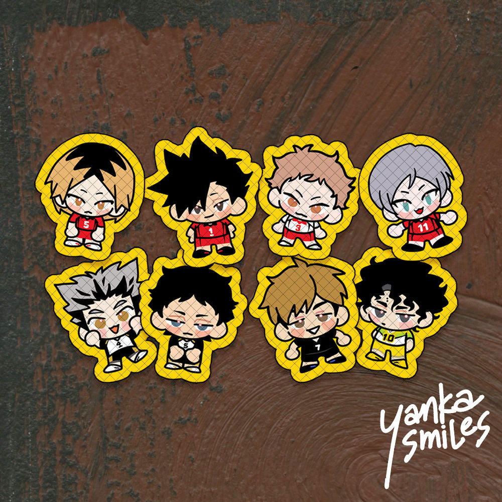 Mini Haikyuu Jersey Stickers