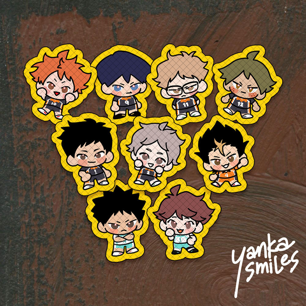 Mini Haikyuu Jersey Stickers