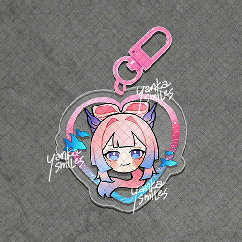 Genshin Impact Heart Acrylic Charm Keychains [vol 3: Inazuma + Snezhnaya]