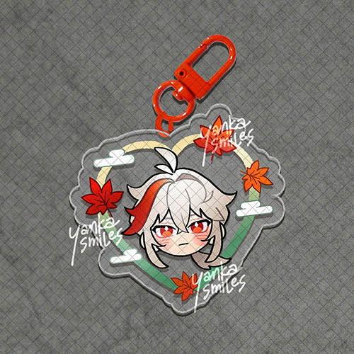 Genshin Impact Heart Acrylic Charm Keychains [vol 3: Inazuma + Snezhnaya]