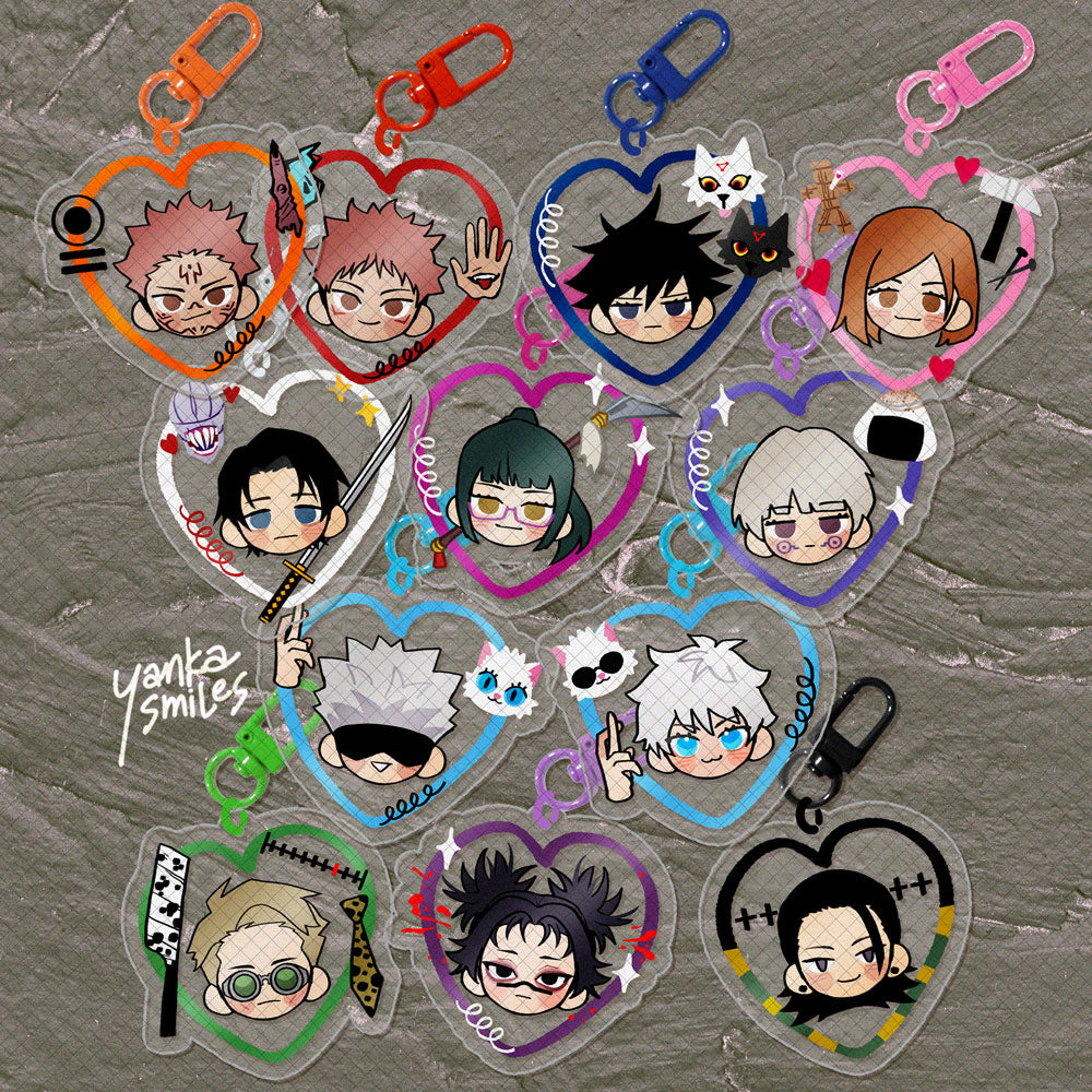 Jujutsu Kaisen Heart Acrylic charm