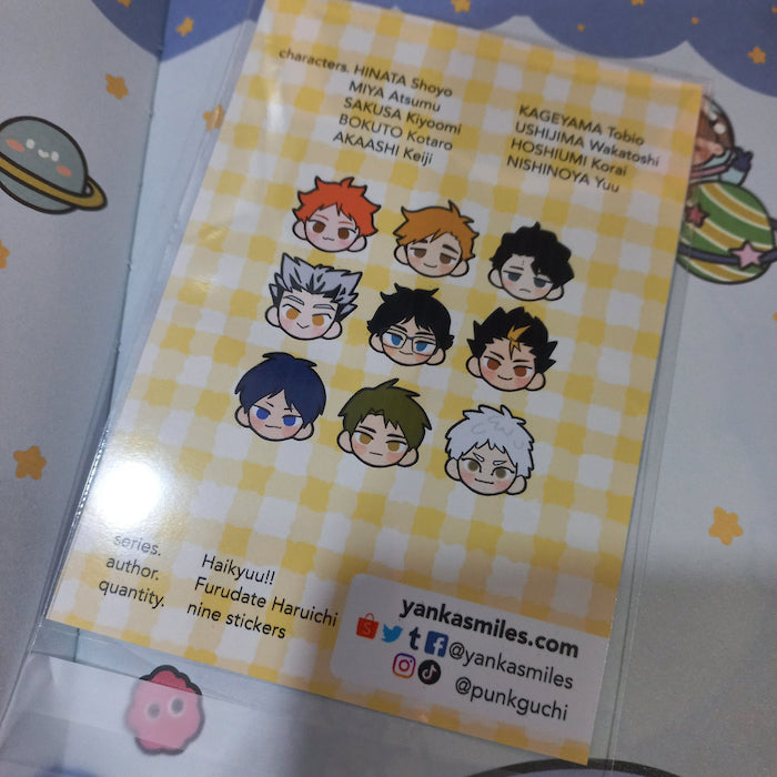 Haikyuu!! Timeskip Chibi Head Stickers