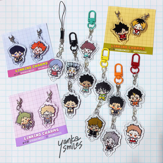 [NEW DESIGNS] Haikyuu!! Customizable Linking Charms