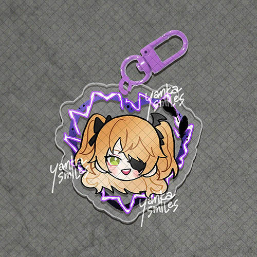 Genshin Impact Heart Acrylic Charm Keychains [vol 1: Mondstadt]