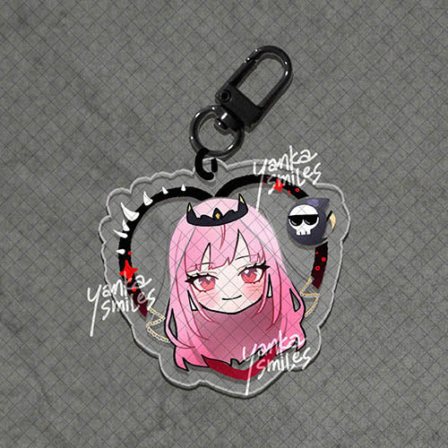 -Myth- hololive Heart Acrylic Charm Keychains