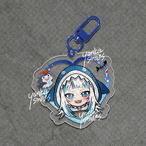 -Myth- hololive Heart Acrylic Charm Keychains