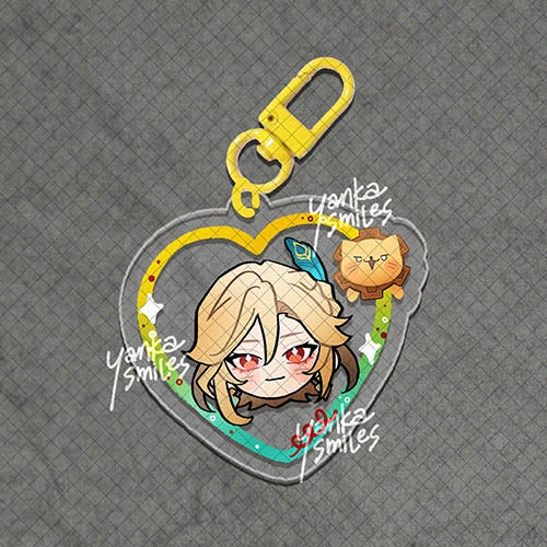 Genshin Impact Heart Acrylic Charm Keychains [vol 4: Sumeru]