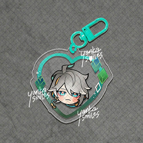 Genshin Impact Heart Acrylic Charm Keychains [vol 4: Sumeru]