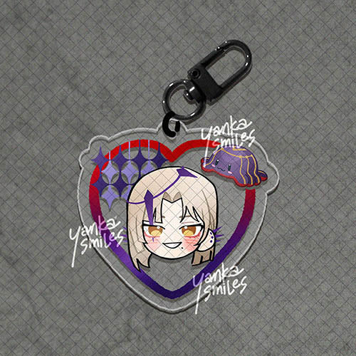 TEMPUS holostars / hololive Heart Acrylic Charm Keychains