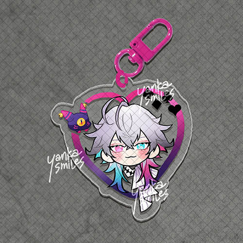 TEMPUS holostars / hololive Heart Acrylic Charm Keychains