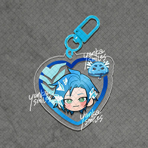 TEMPUS holostars / hololive Heart Acrylic Charm Keychains