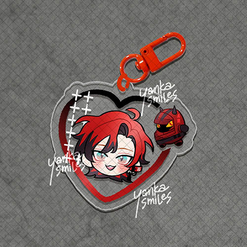 TEMPUS holostars / hololive Heart Acrylic Charm Keychains