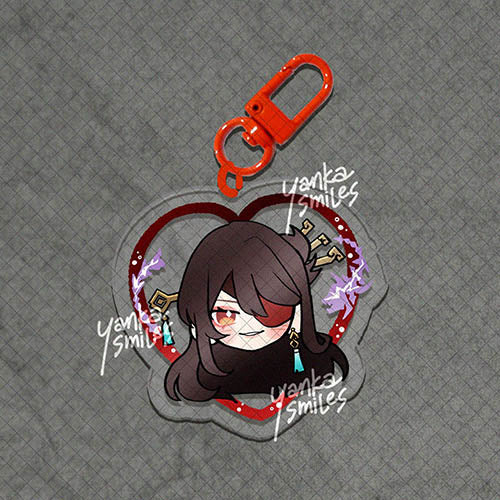 Genshin Impact Heart Acrylic Charm Keychains [vol 5]