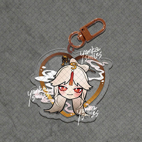 Genshin Impact Heart Acrylic Charm Keychains [vol 5]