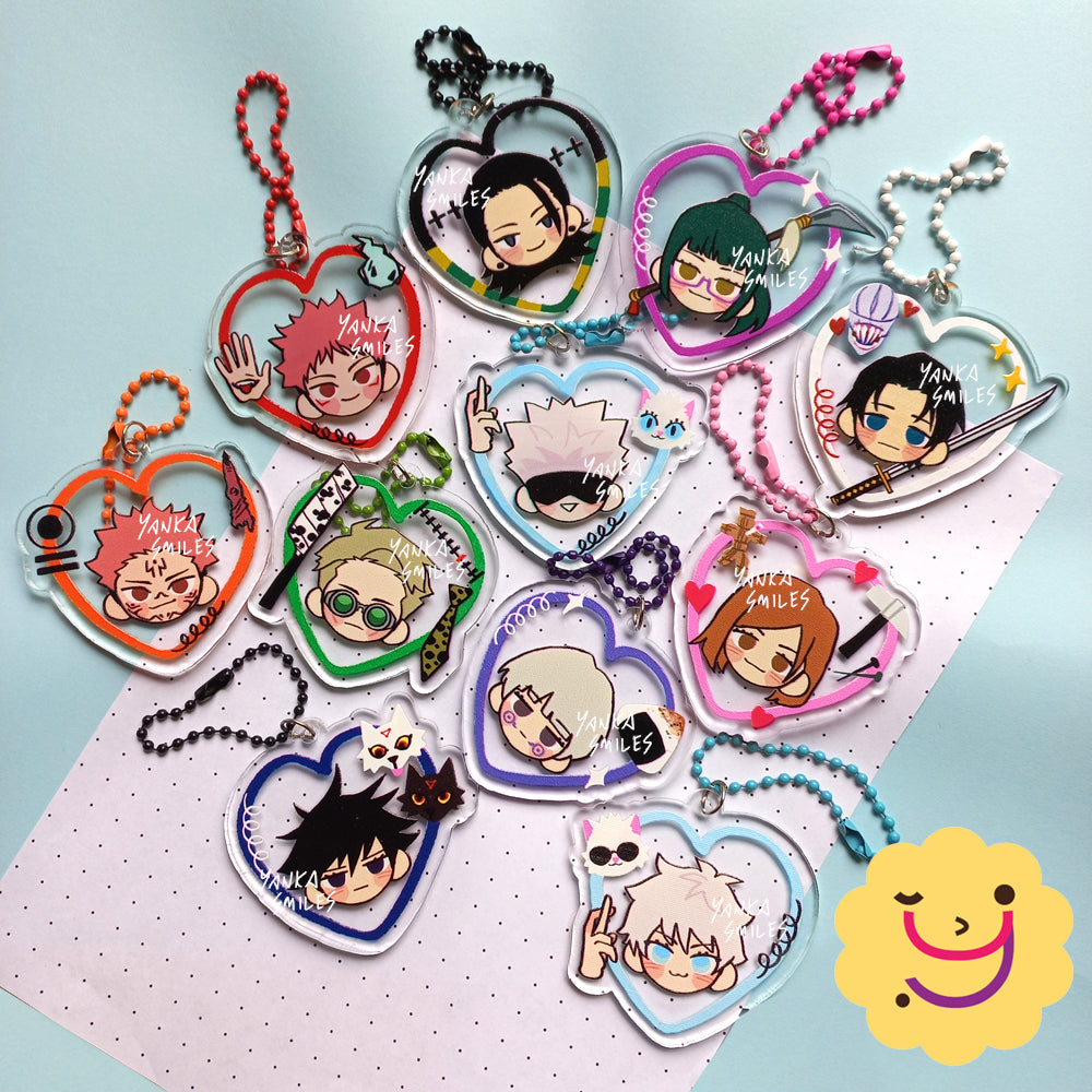 Jujutsu Kaisen Heart Acrylic charm