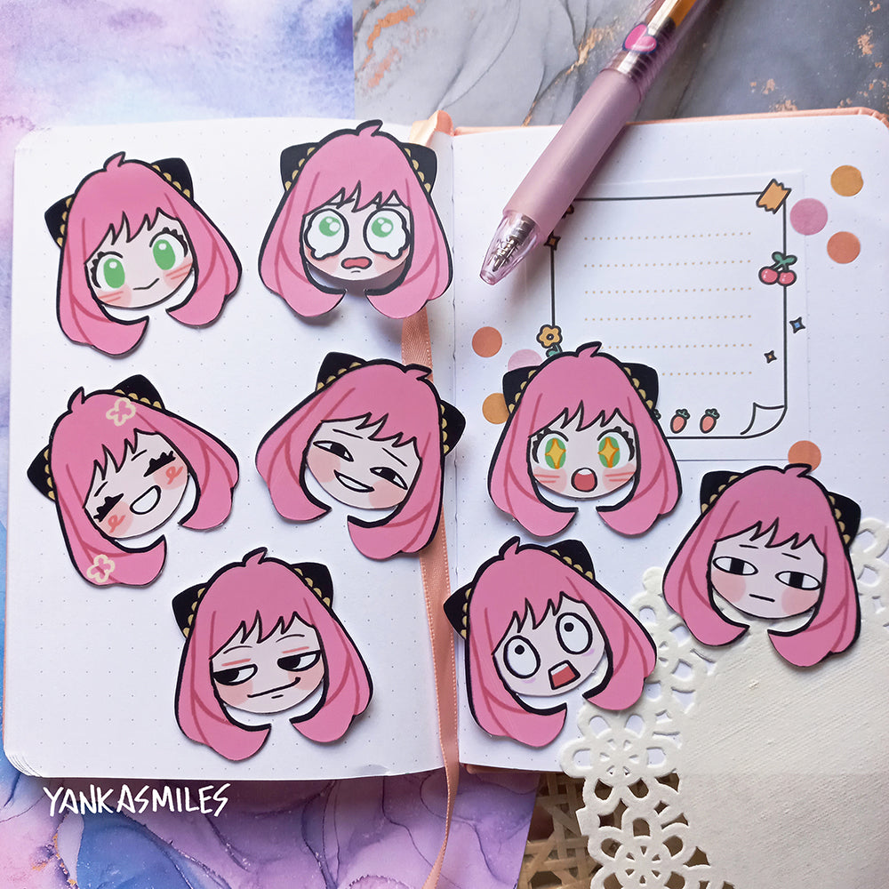 Anya Forger Expressions Stickers / Sticker sheet