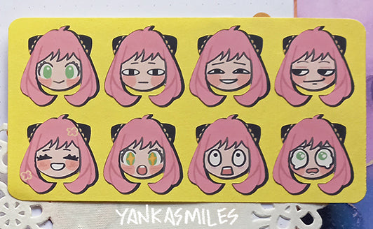 Anya Forger Expressions Stickers / Sticker sheet