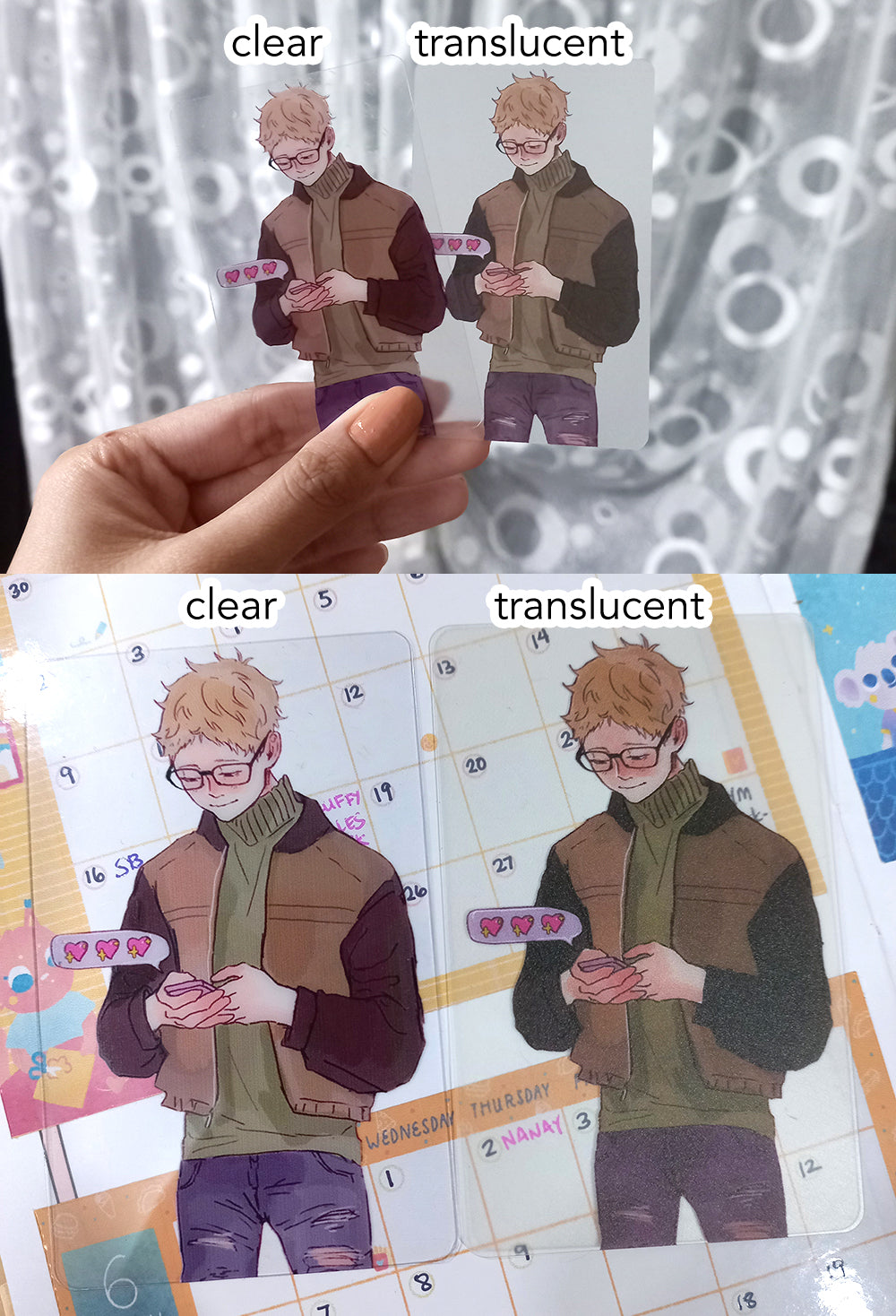 (B-Grade) Texting Yamaguchi Translucent Card