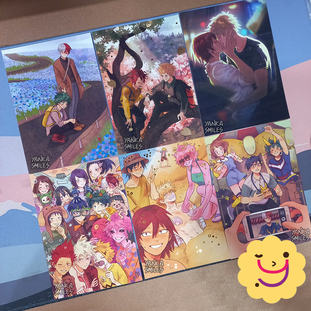 BNHA postcard extras