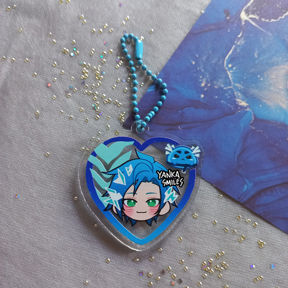 TEMPUS holostars / hololive Heart Acrylic Charm Keychains