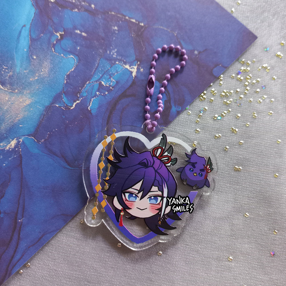 TEMPUS holostars / hololive Heart Acrylic Charm Keychains