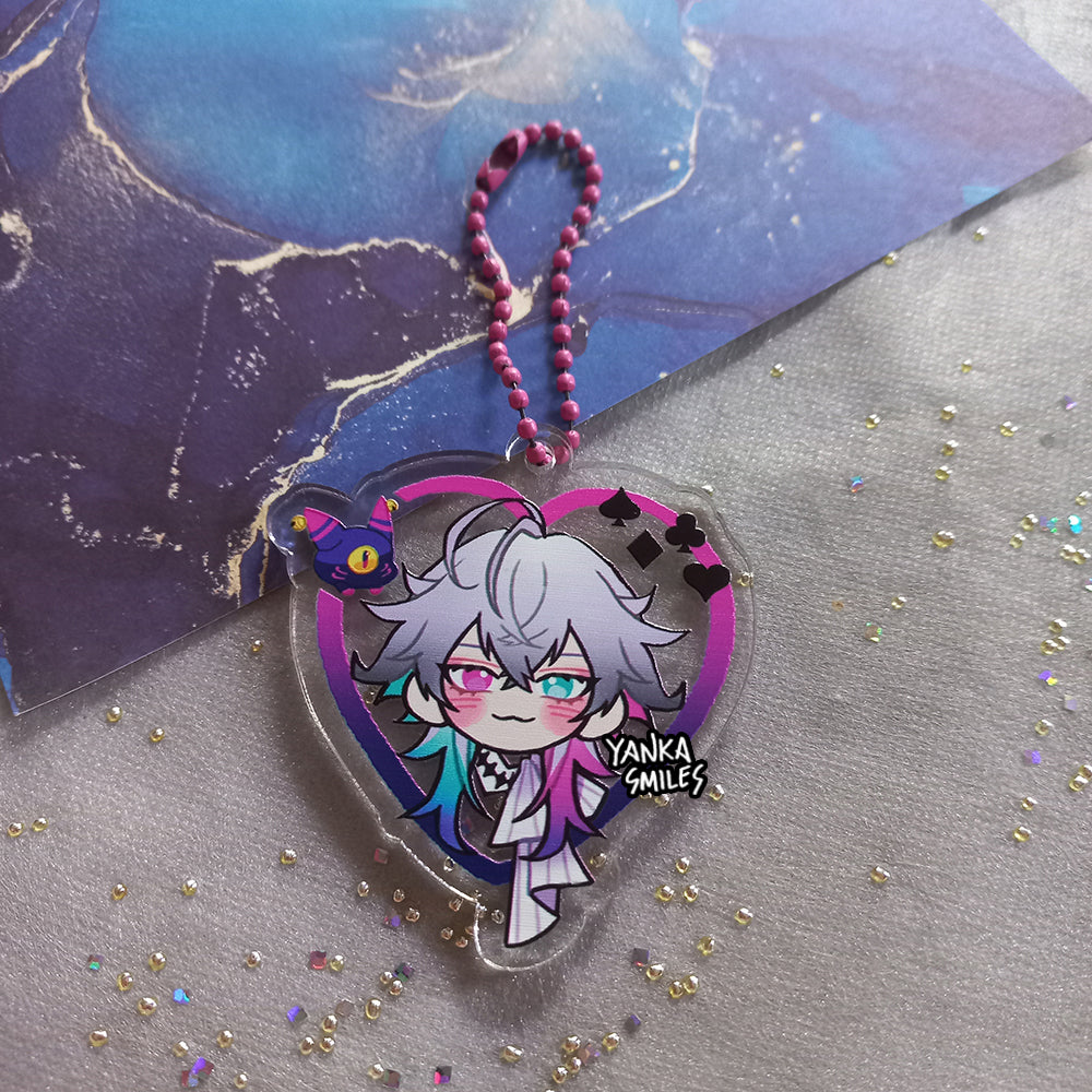 TEMPUS holostars / hololive Heart Acrylic Charm Keychains