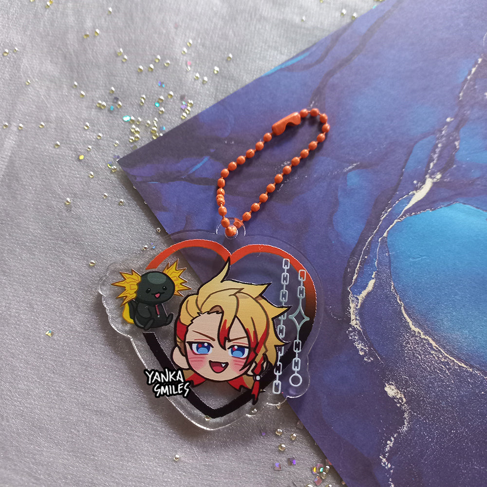 TEMPUS holostars / hololive Heart Acrylic Charm Keychains