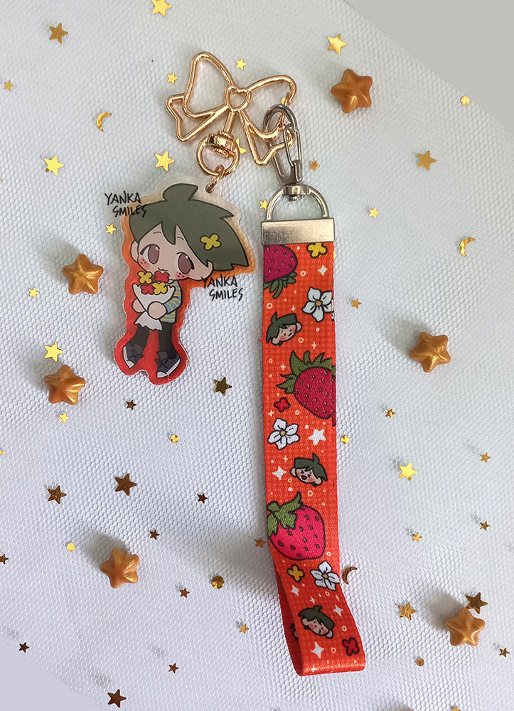 Tsukishima / Yamaguchi Wrist Lanyard Keychain