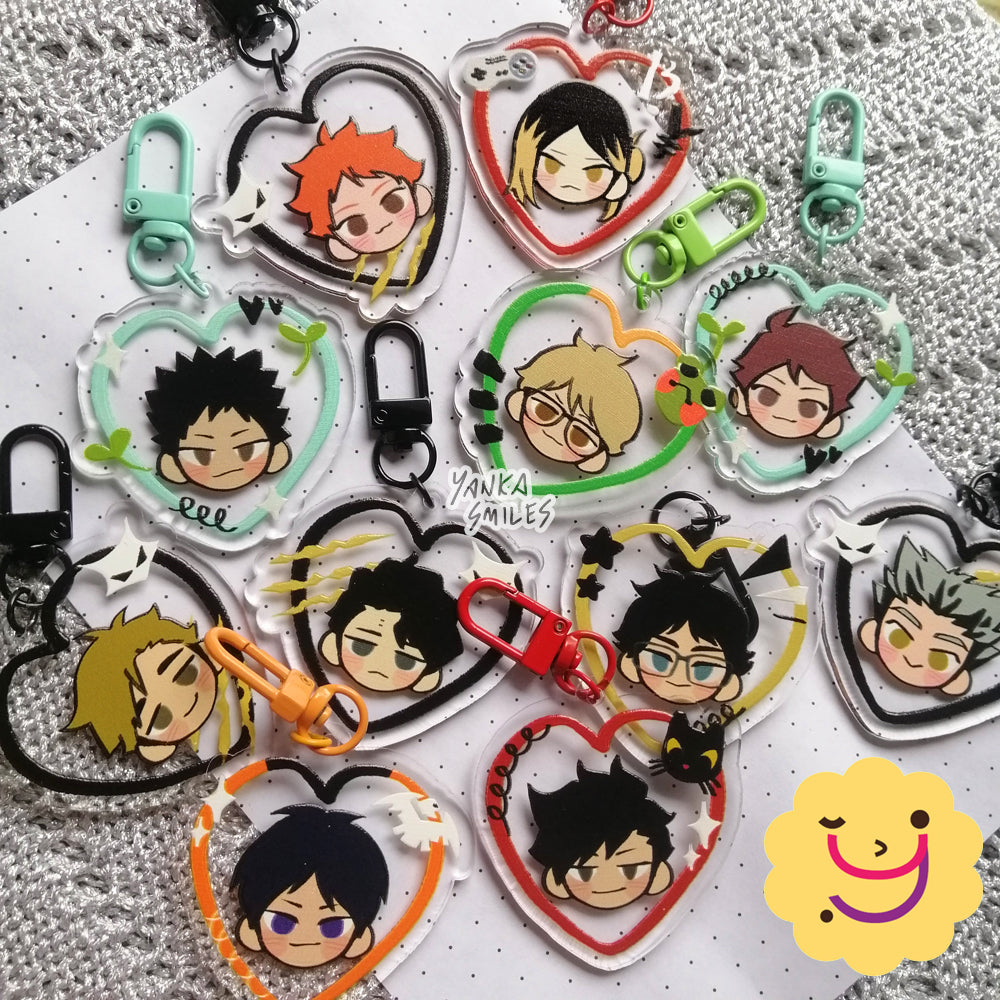 Haikyuu!! Heart Acrylic keychain