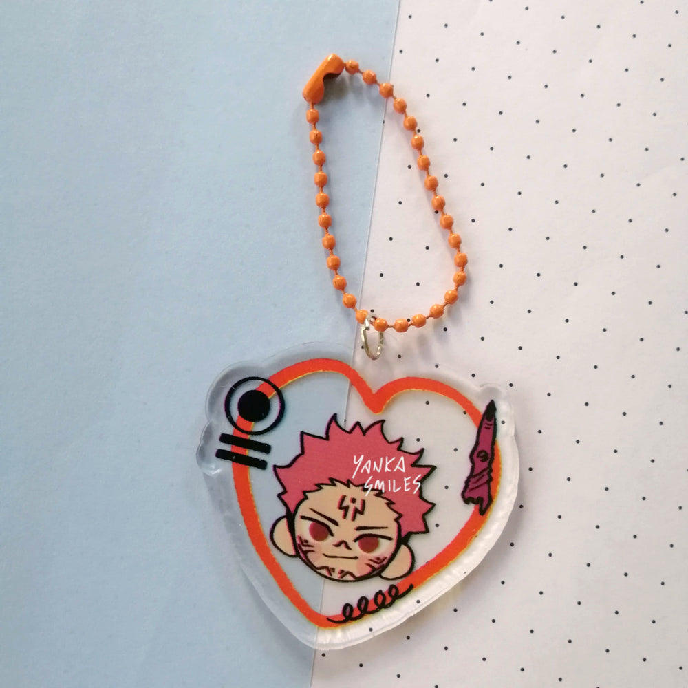 Jujutsu Kaisen Heart Acrylic charm