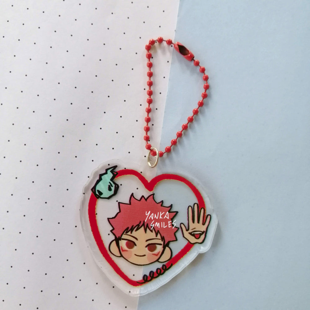 Jujutsu Kaisen Heart Acrylic charm