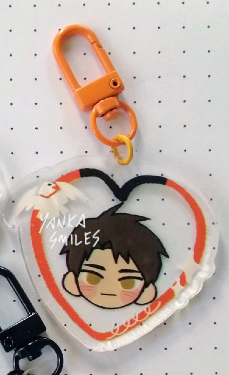 Haikyuu!! Heart Acrylic keychain