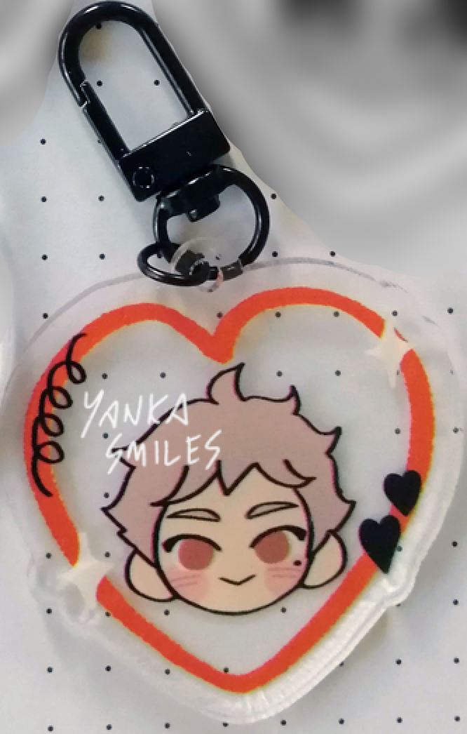 Haikyuu!! Heart Acrylic keychain