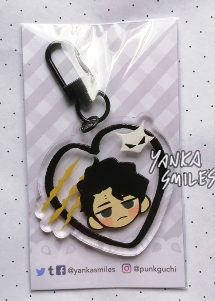 Haikyuu!! Heart Acrylic keychain