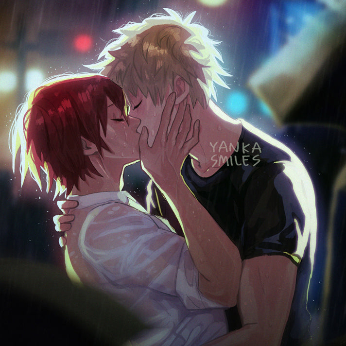 Rain KiriBaku wallpaper